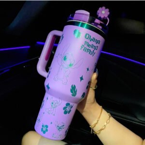 🔥Stitch Cup 40OZ 1200ML 🥰 Straw Topper as Free Gift🎁